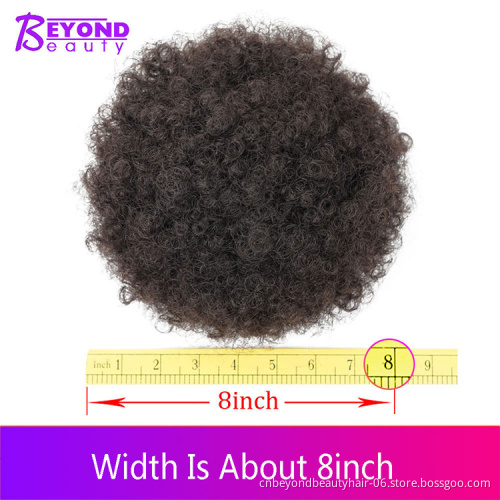 aliexpress Cheap High Puff Afro Curly Chignon Ponytail Drawstring Synthetic Curly Hair Bun For Women